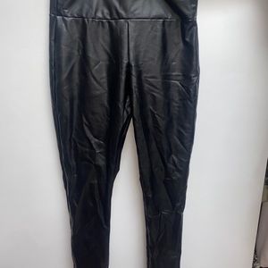 women’s medium leather leggings